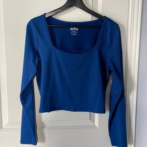 LONG-SLEEVED SQUARE-NECK T-SHIRT IN SEAMLESS FABRIC